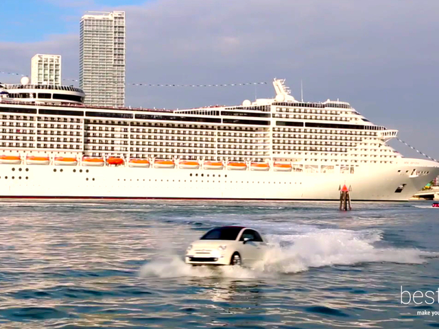 MSC Divina Cruise Ship's Dramatic Arrival to New Home Port, Miami