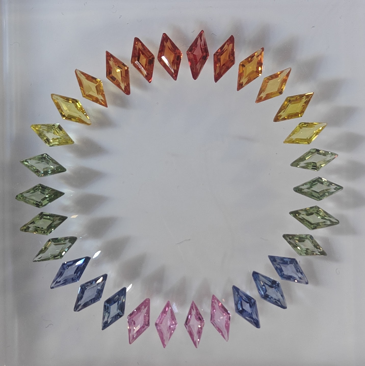 2024 lozenges in multi sapphire heated