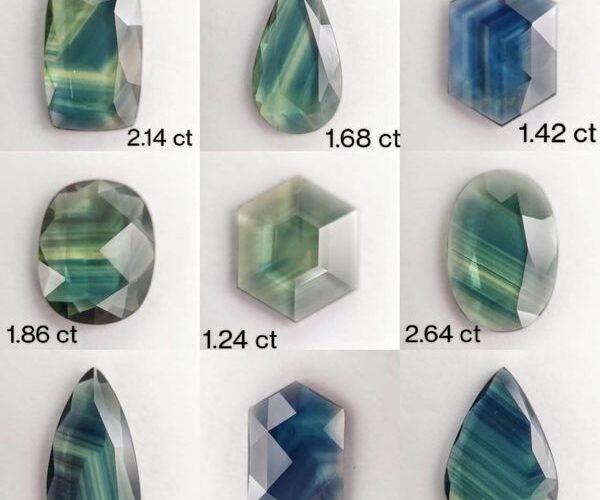 A tablet parti sapphire lot, Photo Courtesy-NGM