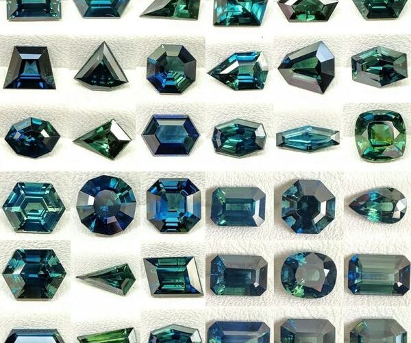 Australian Teal sapphires