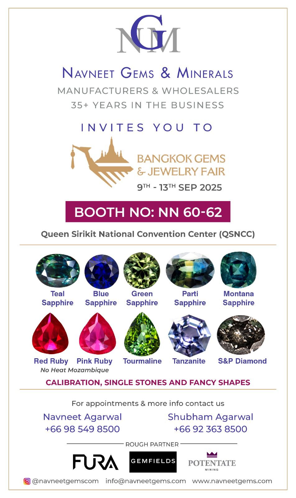 Invitation to the Bangkok Gems & Jewelry Fair 2025 – NGM
