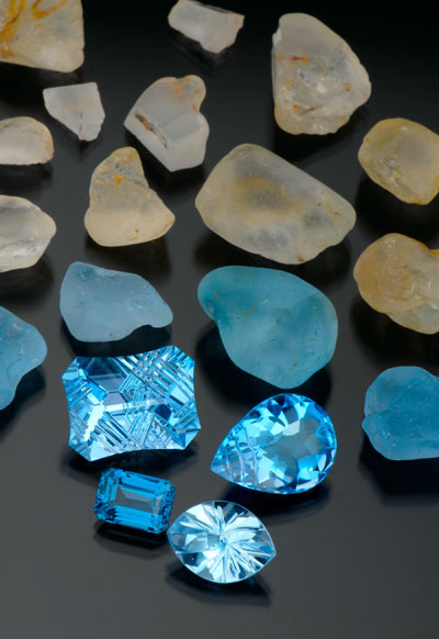 blue topaz process from white topaz to blue topaz