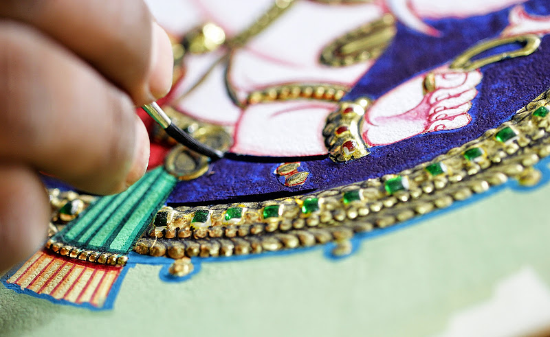 close look of tanjor art