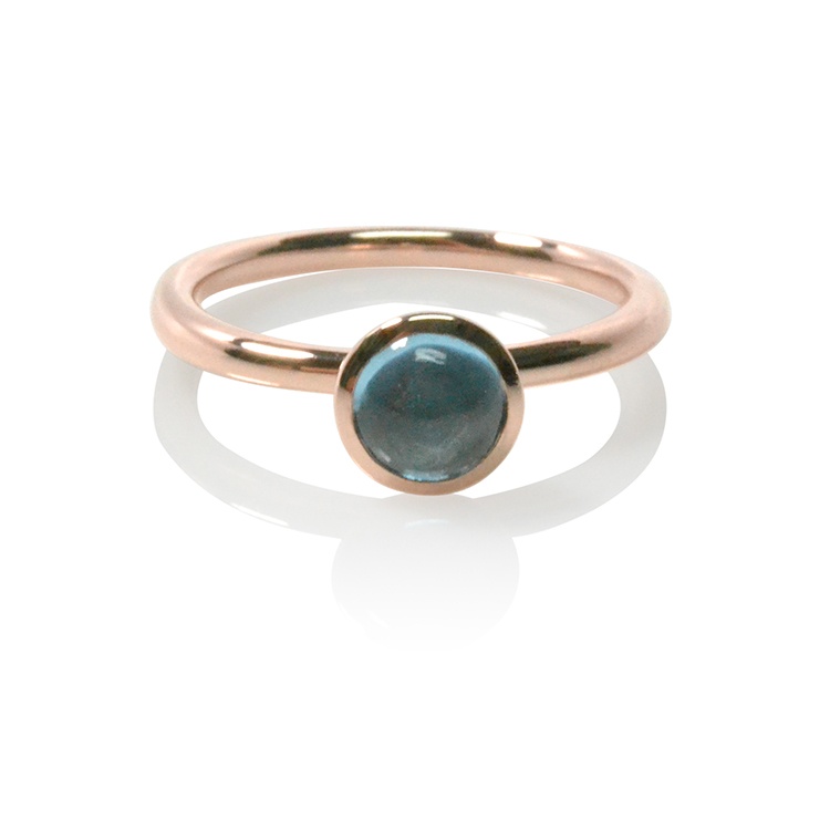 Blue topaz ring
