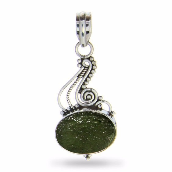 Moldavite pendant