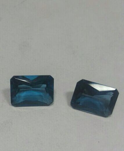 london blue topaz octagon