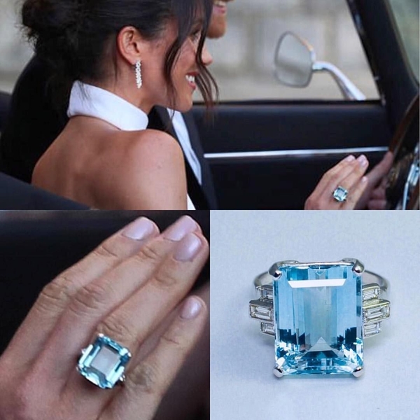 megan markle aquamarine ring