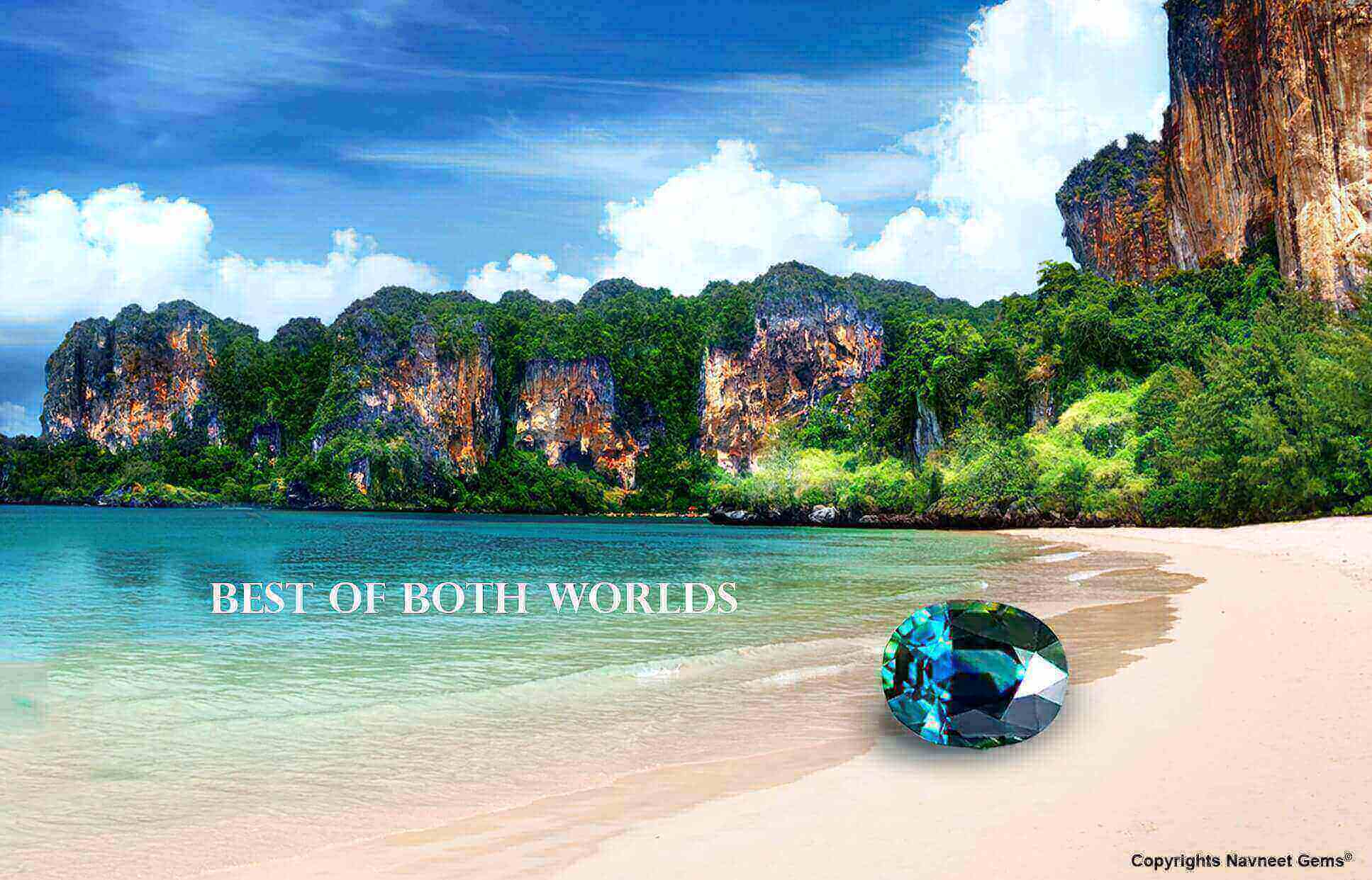 Mermaid sapphires and teal sapphires are truly the best of both worlds