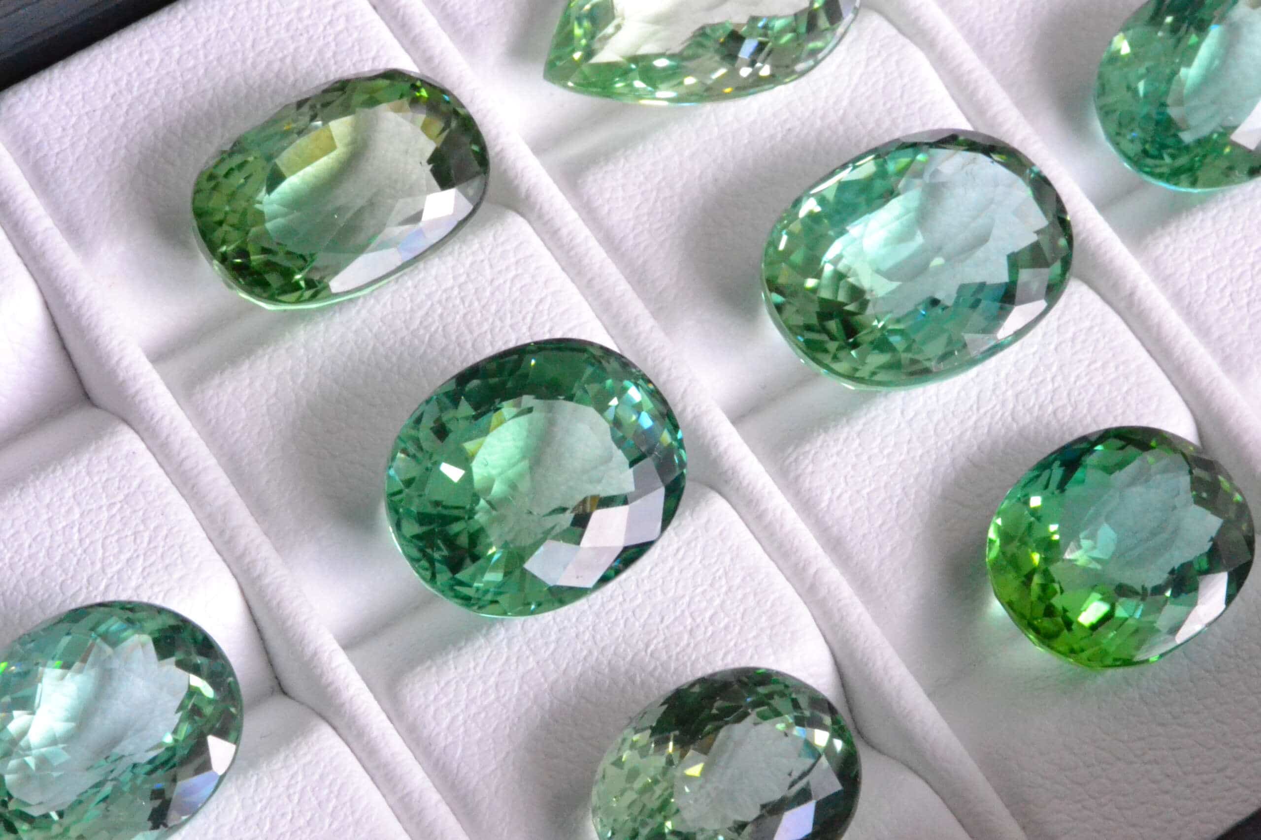Mint tourmalines