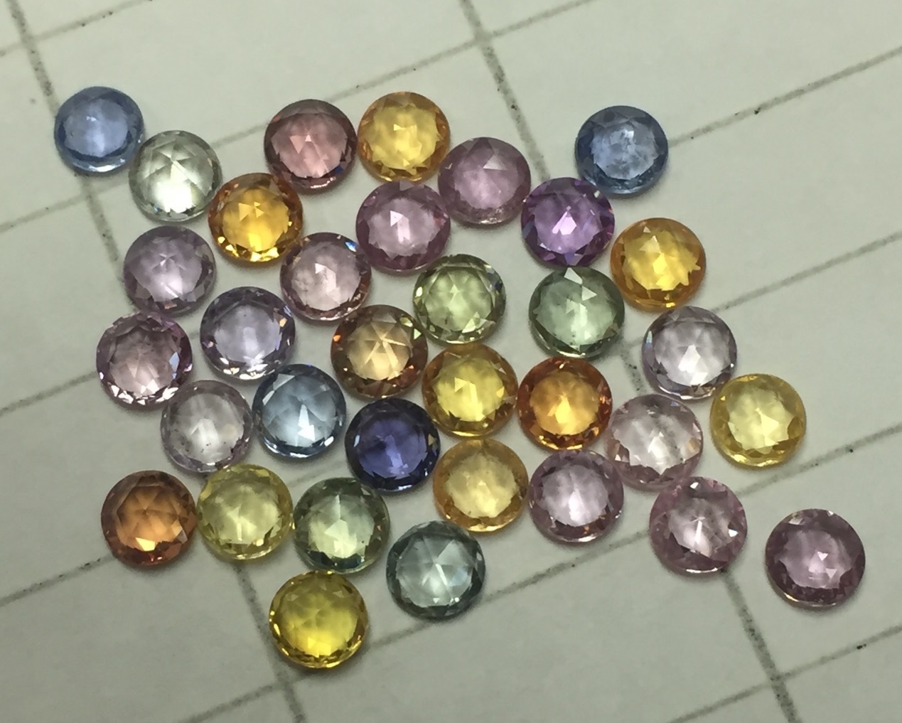 Multi Sapphire Rose Cut sapphire
