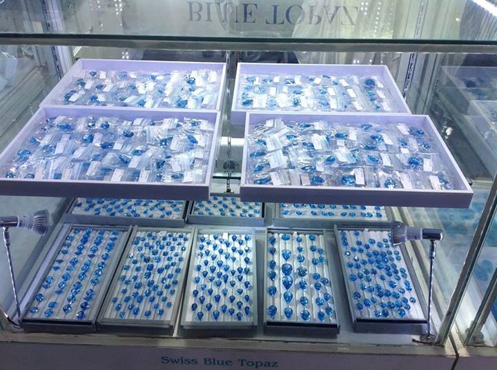 Oval, Round, Trillion, Cushion Swiss blue topaz