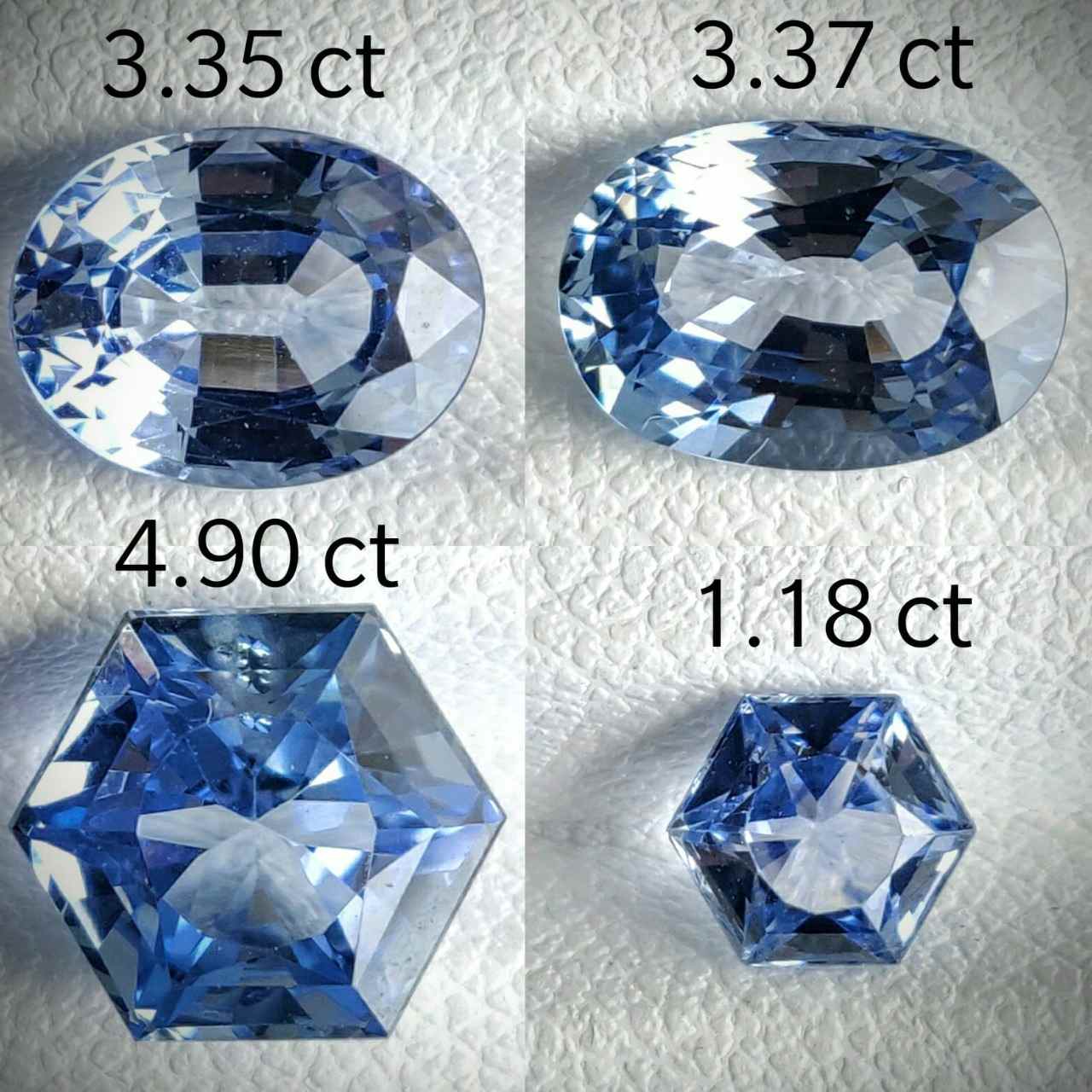 Pastel Blue sapphire Lot