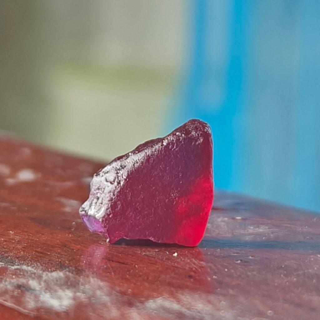 Pigeon Blood Gemfield Ruby Rough