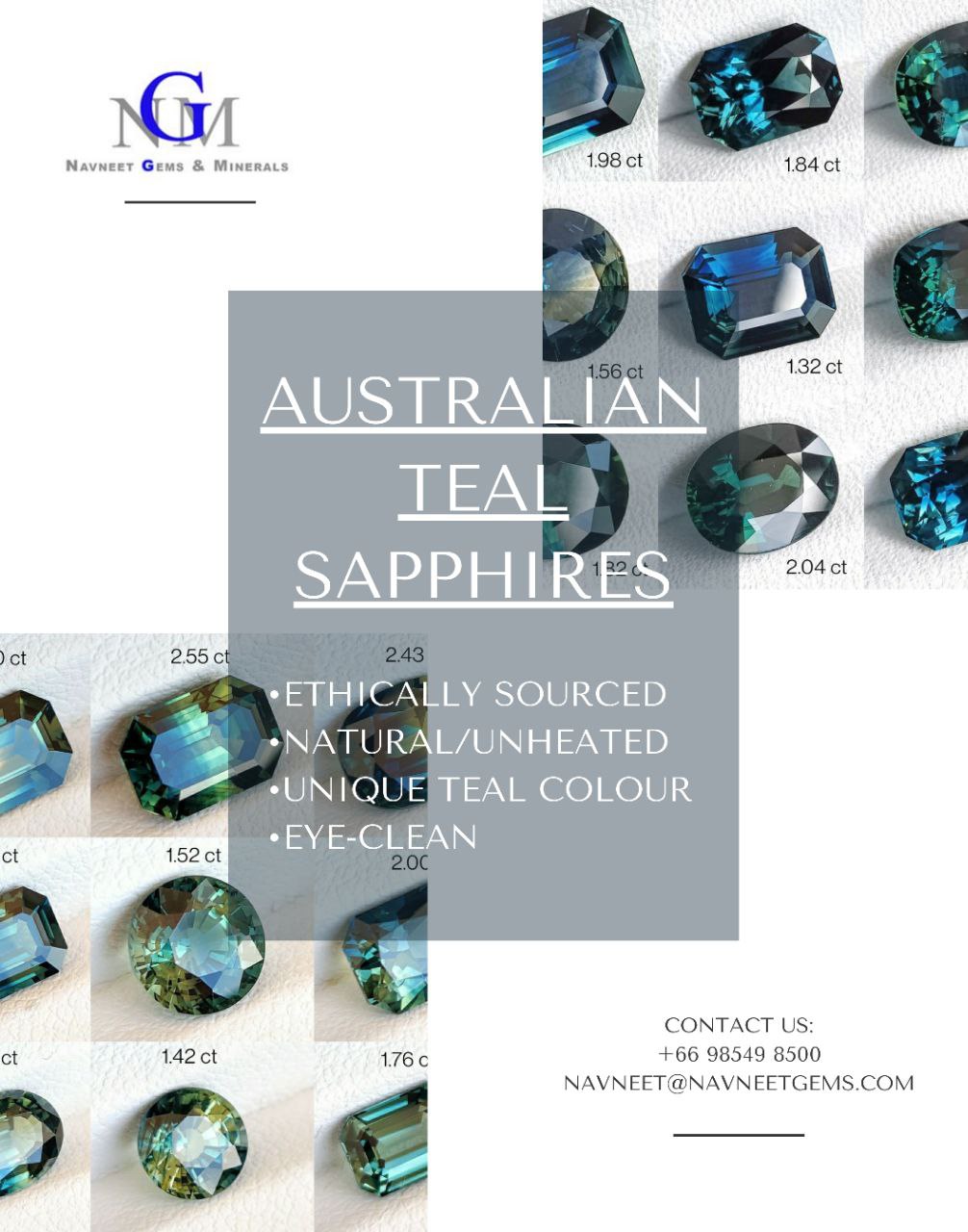 SPECIAL CUTTING OF AUSTRALIAN SAPPHIRES IN OUR FACTORY IN THAILAND