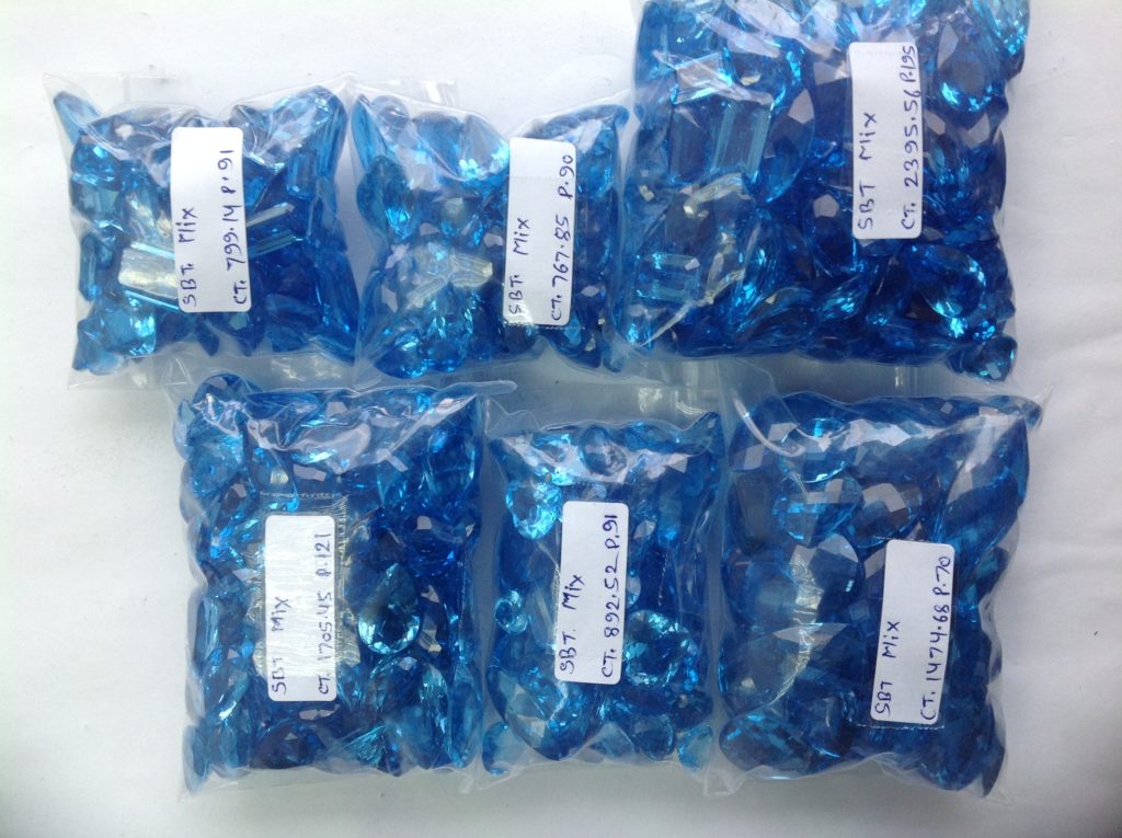 Swiss blue topaz from factory
