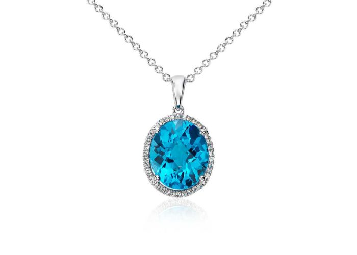 Blue topaz Pendant