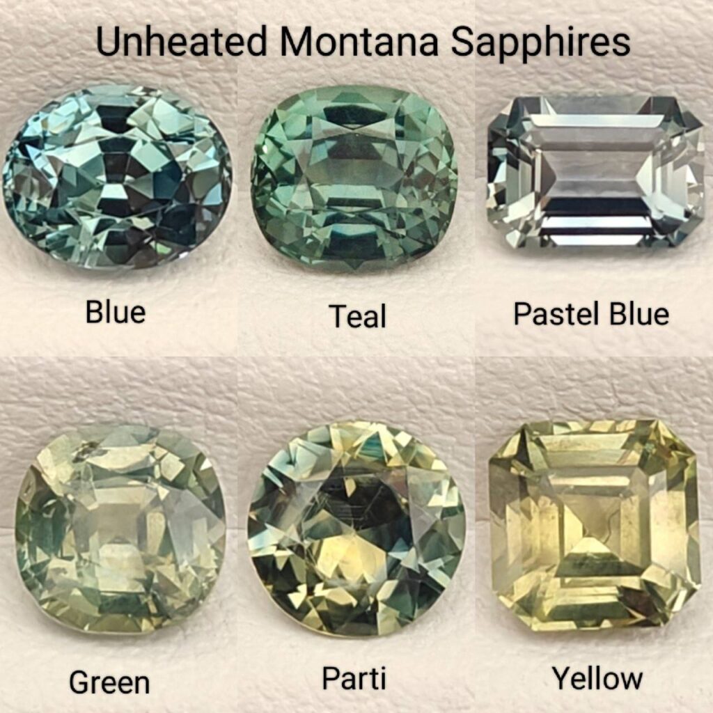 Unheated Montana Sapphires