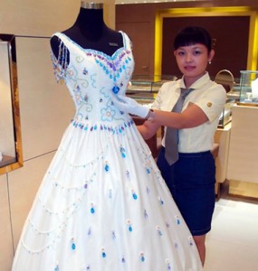 Wedding dress with gemstones wholesale