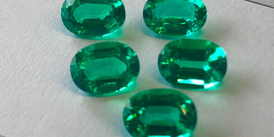 Pure Perfection in Lab Created Colombian Emeralds