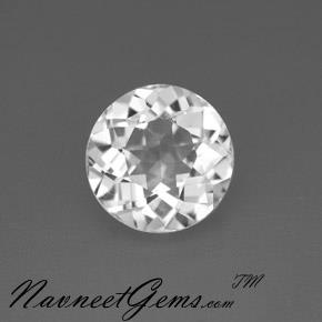 White Topaz Rounds