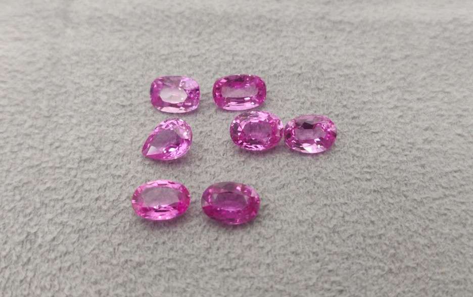 Different Shapes of Pink Sapphire