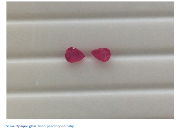 semi opaque pear ruby