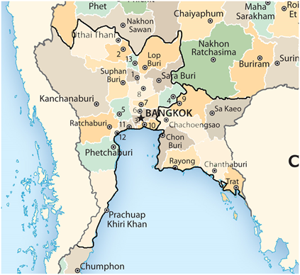 Thailand Map